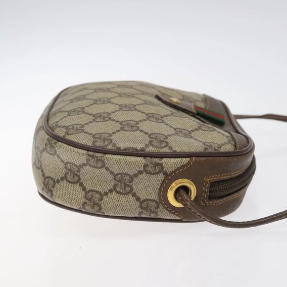 GUCCI GG Supreme Web Sherry Line Shoulder Bag PVC 007 58 6112 8031 Auth BA1765 - Picture 4 of 15